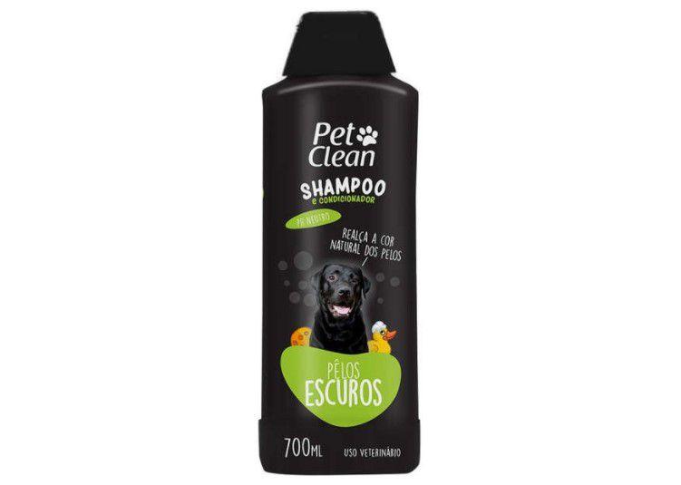 Imagem de Shampoo Pelos Escuros Pet Clean 700ml Cães Cachorros Pet