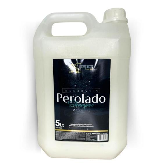 Imagem de Shampoo Perolado Argan 5L Para Lavatório Alto Rendimento Profissional Reposição de Salão