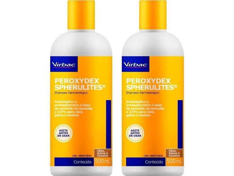 Imagem de Shampoo Peroxydex Spherulites 500ml - Virbac - 2 Unidades