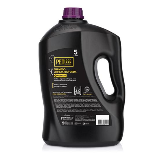Shampoo Pet Cachorro Limpeza Profunda 5L Petisse Groomers Shampoo e