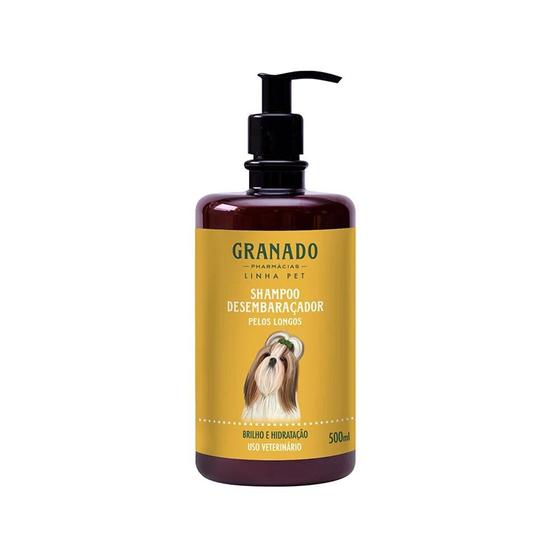 Imagem de Shampoo Pet Cães 500ml Desembaraçador Pelos Longos Granado