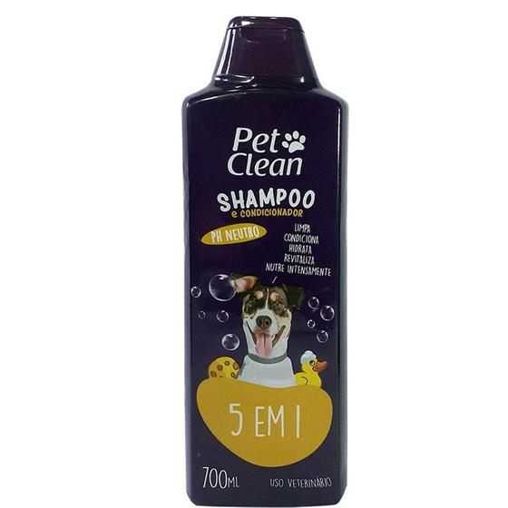 Imagem de Shampoo Pet Clean 5 em 1 para Cães e Gatos - 700 mL