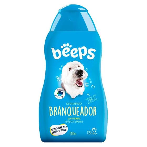 Imagem de Shampoo Pet Society Beeps Branqueador - 500 mL