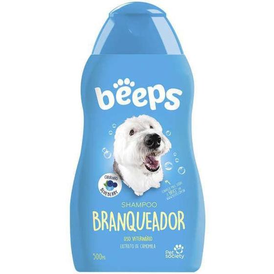 Imagem de Shampoo Pet Society Beeps Branqueador500 ml