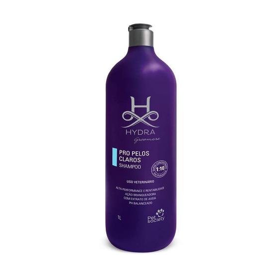 Imagem de Shampoo Pet Society para Cães e Gatos Hydra Groomers Pelos Claros 1L