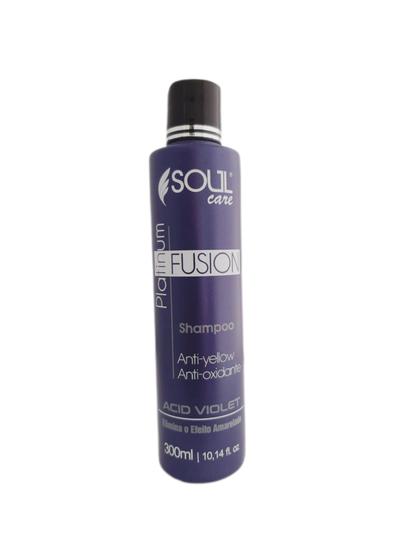 Imagem de Shampoo Platinum Silver Blond Matizador Profissional Desamarelador Soul Care 300 Ml