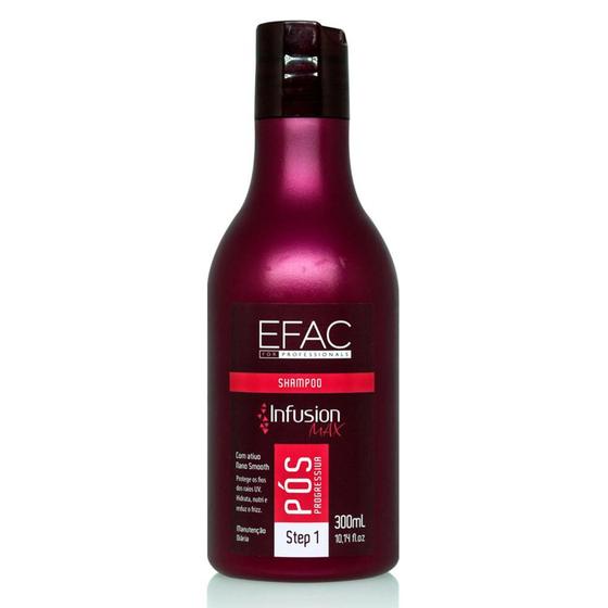Shampoo Pós-Progressiva e Química EFAC Infusion Max - 300mL - Efac for ...
