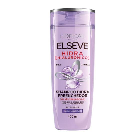 Imagem de Shampoo Preenchedor Hidra Hialurônico Hidratação Profunda L'Oréal Paris Elseve 400 ml