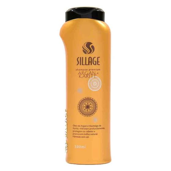 Imagem de Shampoo Premium Argan e Karité 300ml - Sillage