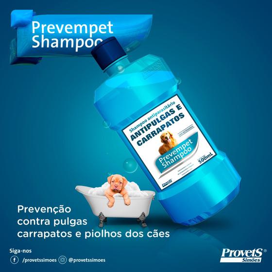 Shampoo prevempet anti-pulgas 500ml Menor preço em Shampoo prevempet anti-pulgas 500ml