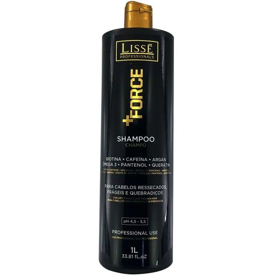 Imagem de Shampoo  Profissional Black Horse Lisse mais Force  - 1 Litro