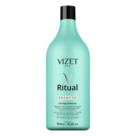 Imagem de Shampoo Purificador e Tratamento de Oleosidade Ritual Vizet 900ml