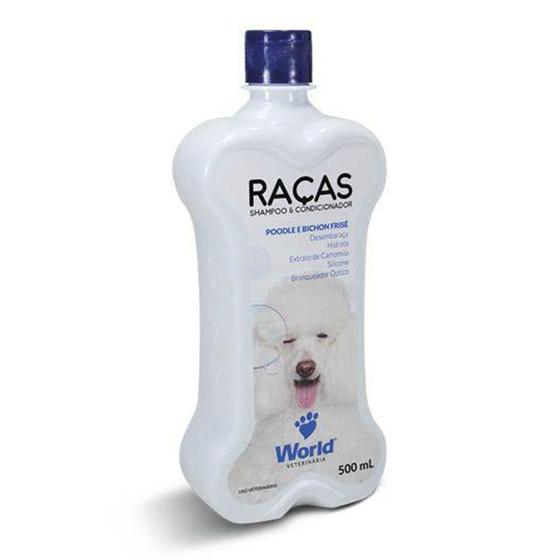 Shampoo Raças Poodle e Bichon Frisé 500ml Pró Shampoo World Outros Pet Shop Magazine Luiza