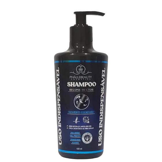 Imagem de Shampoo Reconstructor Uso Indispensável 400ml PhálleBeauty PH0624