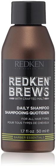 Imagem de Shampoo Redken Brews, limpador leve diário, 50 ml, masculino