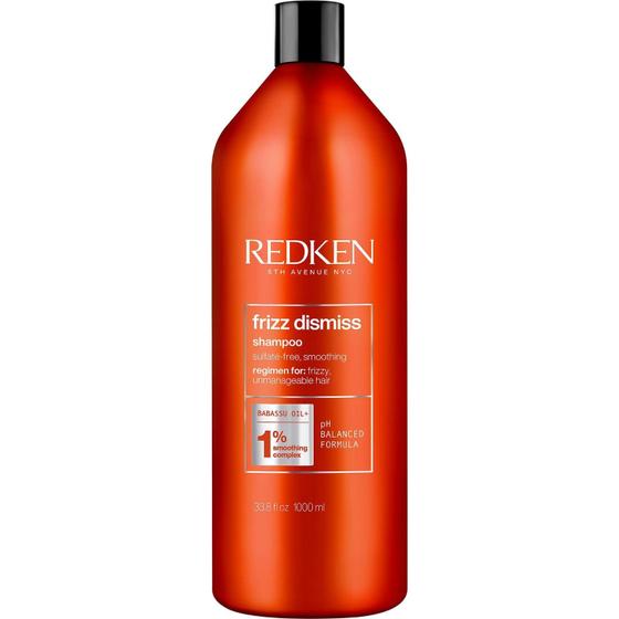 Imagem de Shampoo Redken Frizz Dismiss para cabelos crespos 1L sem sulfato