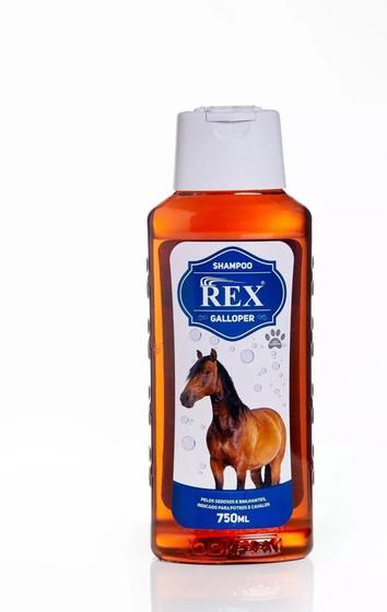 Shampoo rex para cavalos e potros galloper 500 ml - LOOKFARM - Shampoo ...