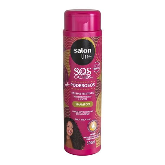 Imagem de Shampoo S.O.S Cachos + Poderosos 300ml - Salon Line