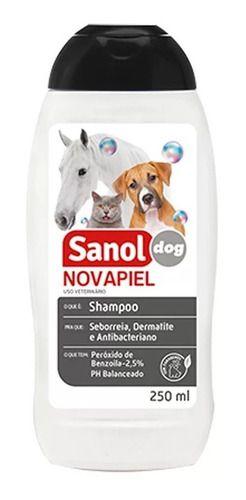 Imagem de Shampoo Sanol Dog Novapiel Cães Gatos E Cavalos 250ml.