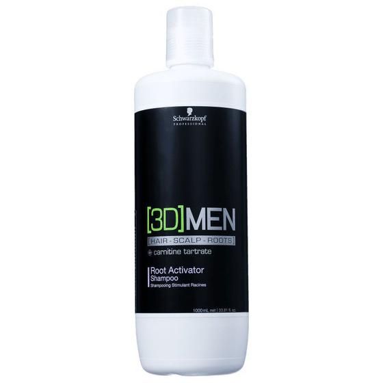 Shampoo Schwarzkopf 3d Men Ativador De Raízes 1 Litro Menor preço em Shampoo Schwarzkopf 3d Men Ativador De Raízes 1 Litro