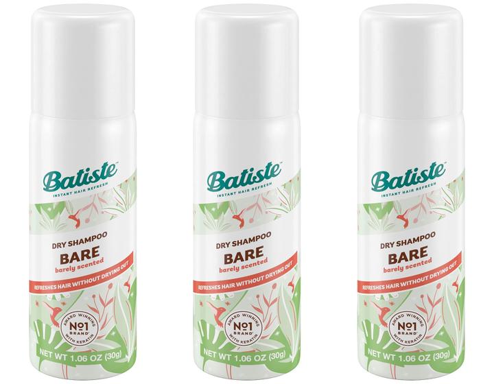 Imagem de Shampoo seco Batiste Bare Mini Travel Size 50 ml (pacote com 3)
