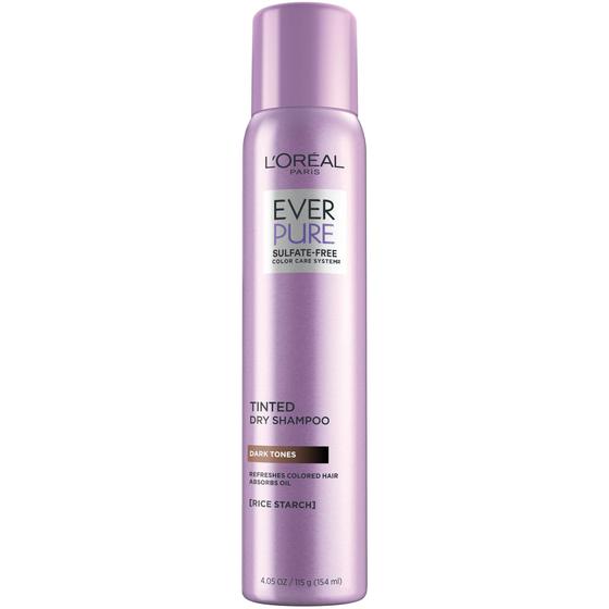 Imagem de Shampoo seco colorido L'Oreal EverPure para cabelos escuros