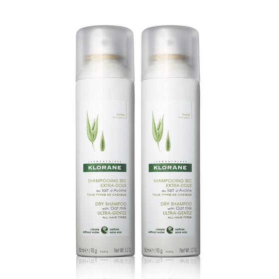 Imagem de Shampoo Seco Klorane com Leite de Aveia - Ultra-Suave (100mL x 2)