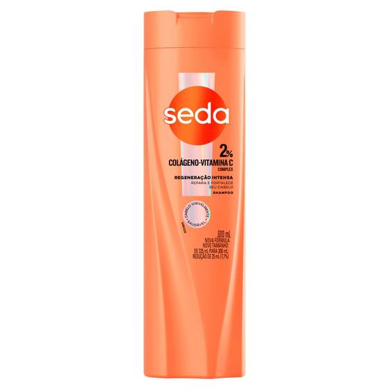 Imagem de Shampoo Seda 2% Colágeno Vitamina C Complex Regeneração Intensa 300ml