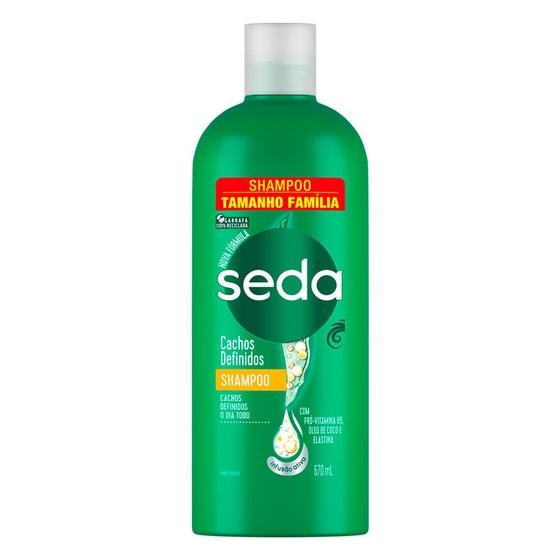 Imagem de Shampoo Seda Cachos Definidos Tamanho Família 670ml