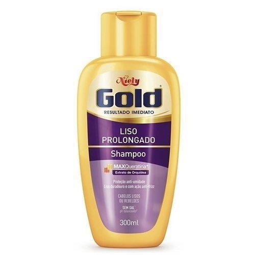 Imagem de Shampoo Sem Sal Niely Gold - Liso Prolongado - 300Ml