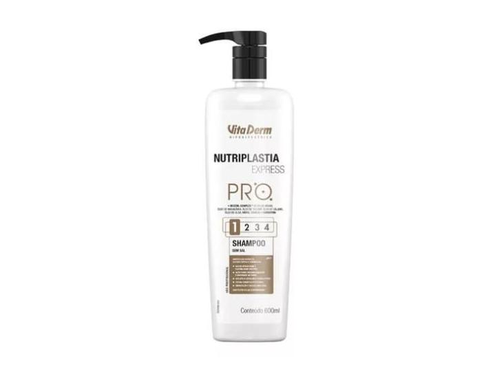Imagem de Shampoo Sem Sal Nutriplastia Express Pro Vita Derm 600ml