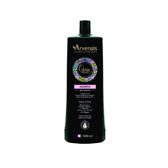 Imagem de Shampoo Sem Sulfato Arvensis Cachos Naturais Vegano - 1000Ml