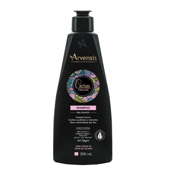 Imagem de Shampoo sem Sulfato Arvensis Cachos Naturais Vegano - 300ml