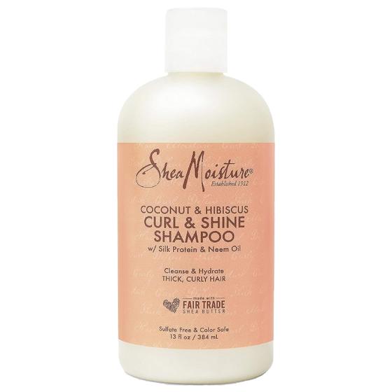Imagem de Shampoo SheaMoisture Curl and Shine Coco e Hibiscus 385 ml