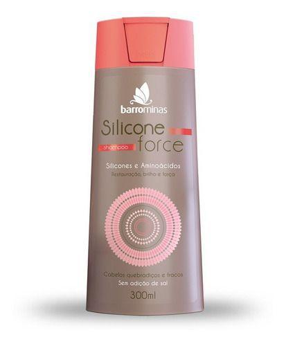 Imagem de Shampoo Silicone Force Barro Minas 300 mL Para Cabelos Quebradiços