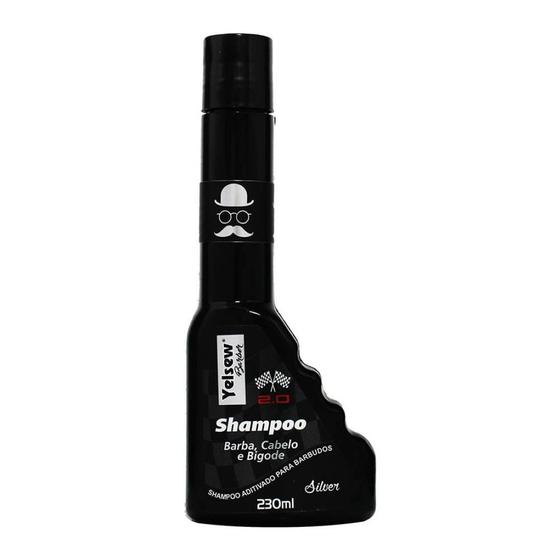 Imagem de Shampoo Silver Barber 2.0 Barba Cabelo Bigode 230ml - Yelsew