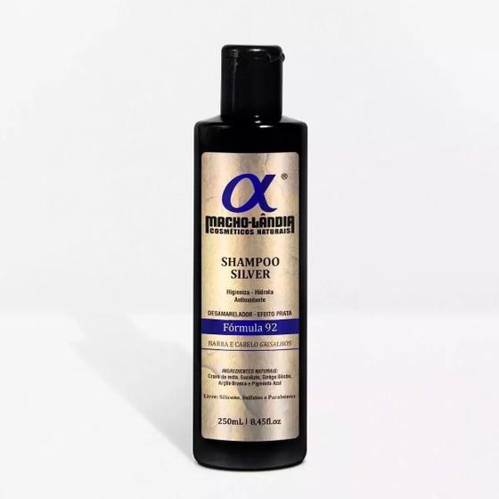 Imagem de Shampoo Silver Formula 92 para Cabelo e Barba Branca 250ml