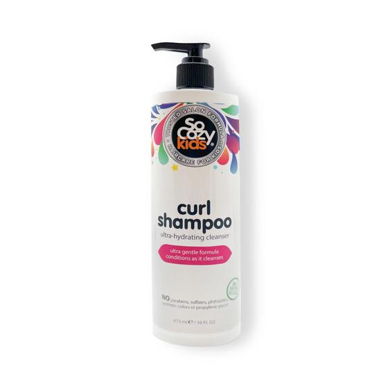 Imagem de Shampoo SoCozy Curl para crianças com cabelos cacheados 473 ml com queratina