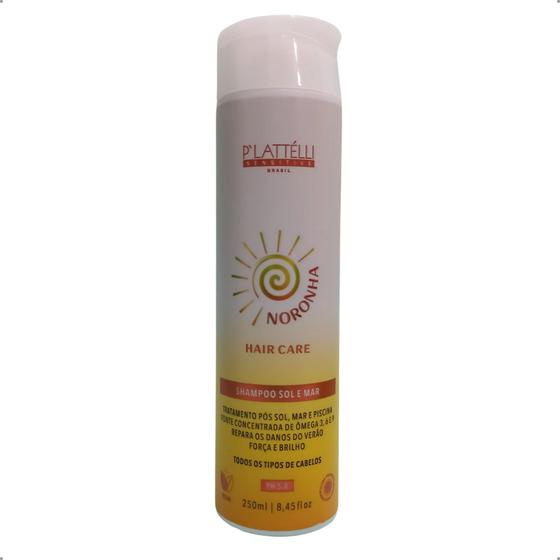 Imagem de Shampoo Sol e Mar Plattelli Noronha Hair Care 250ml