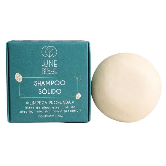 Imagem de Shampoo sólido em barra Lune Bleue  Para cabelos oleosos e com queda 80g