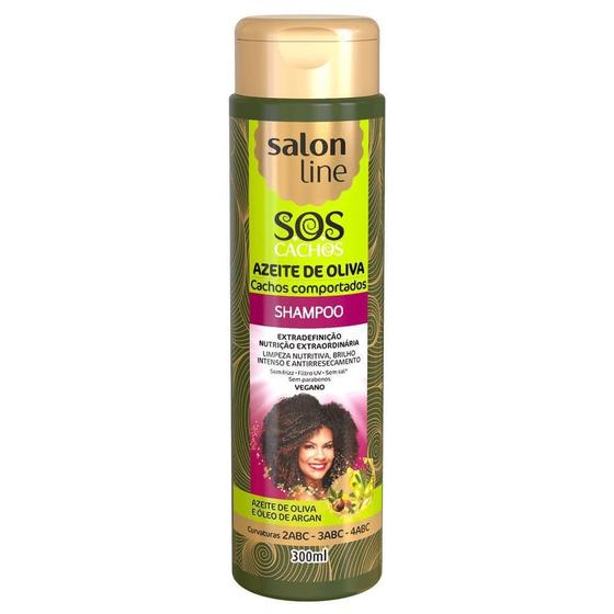 Imagem de Shampoo Sos Cachos eite De Oliva 300Ml