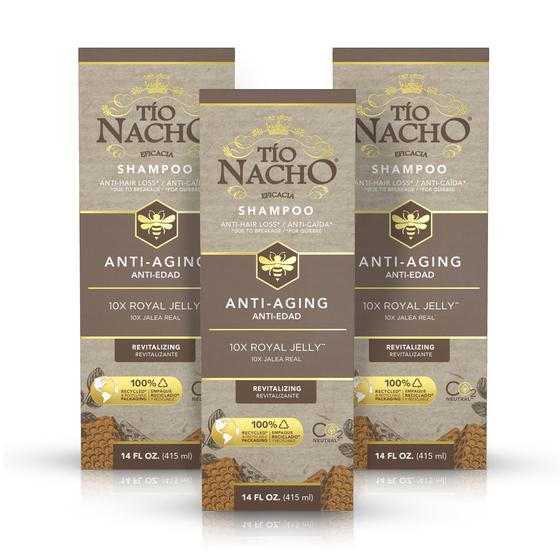 Imagem de Shampoo Tio Nacho Antiaging - Pacote com 3 Unidades
