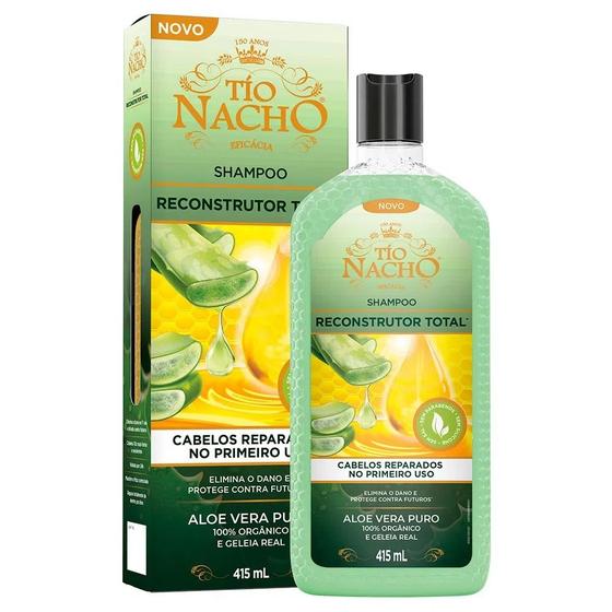 Imagem de Shampoo Tio Nacho reconstrutor 415mL aloe vera geléia real