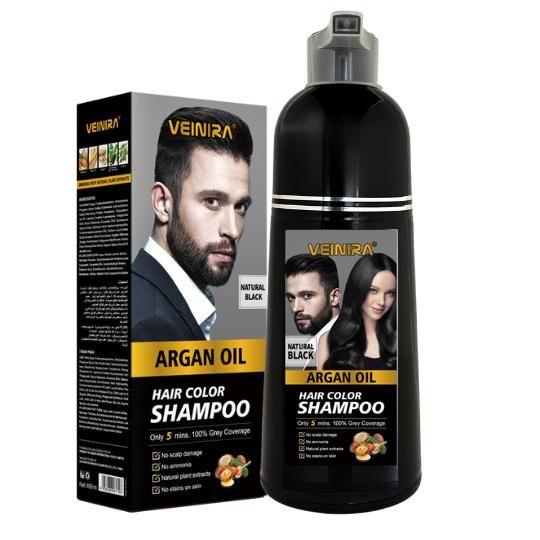 Imagem de Shampoo Tonalizante Veinira 200ml Fórmula Natural Sem Amônia Preto