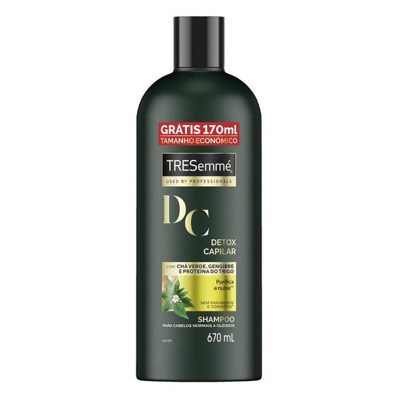 Shampoo Tresemmé Detox Capilar 670ml Grátis 170ml Tamanho Econômico é boa?