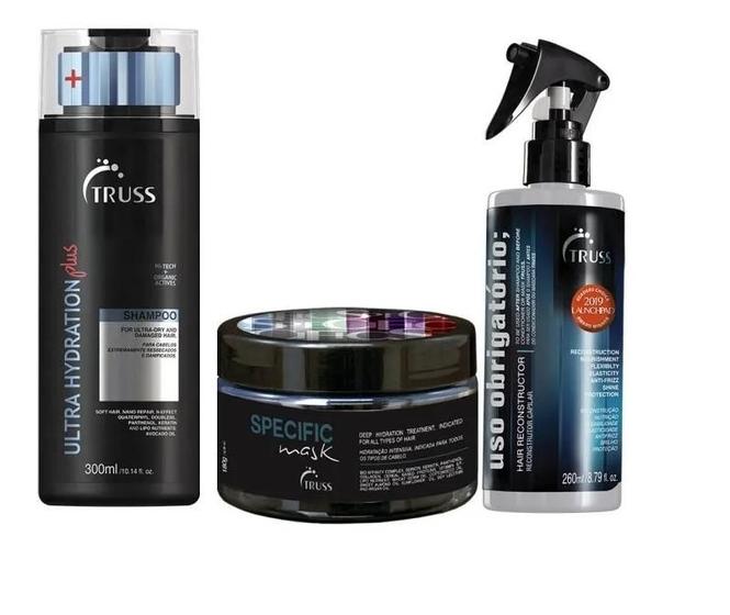 Eh Plus Shampoo Shampoo Ultra H Plus + Specific Mask + Uso Obrigatório - truss - Kit de ...