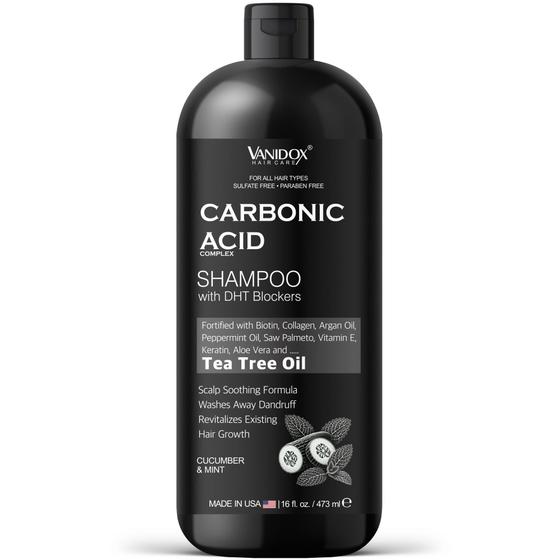 Imagem de Shampoo Vanidox 480ml com Ácido Carbônico e Bloqueadores de DHT - Estimula o Crescimento Capilar