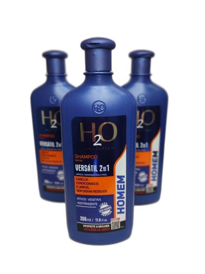 Imagem de Shampoo Versátil 2 X 1 H2O Masculino H20 Evolution 350 Ml
