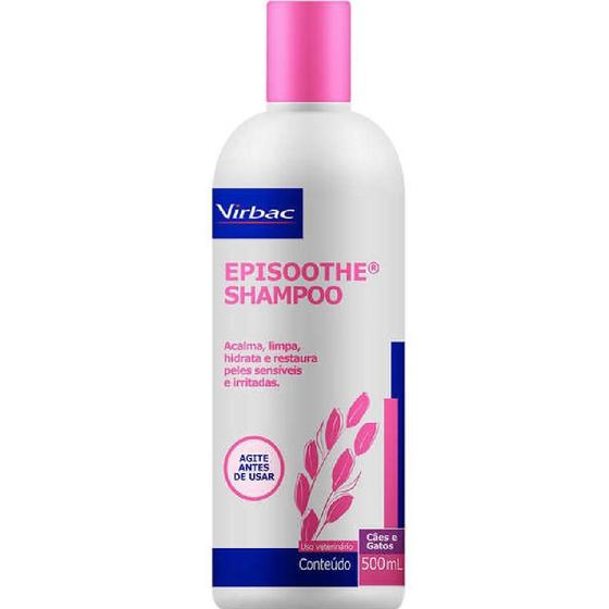 Imagem de Shampoo Virbac Episoothe para Peles Sensíveis e Irritadas - 500 ml