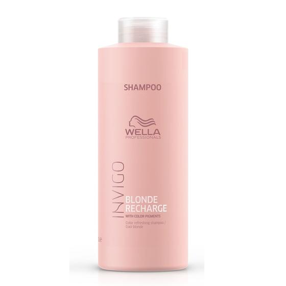 Imagem de Shampoo Wella Care Blonde Recharge 1000ml